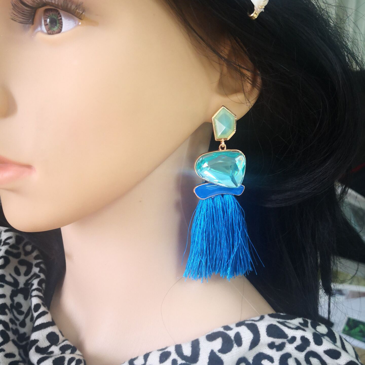 Tassel Earrings With Ethnic Style Accessories