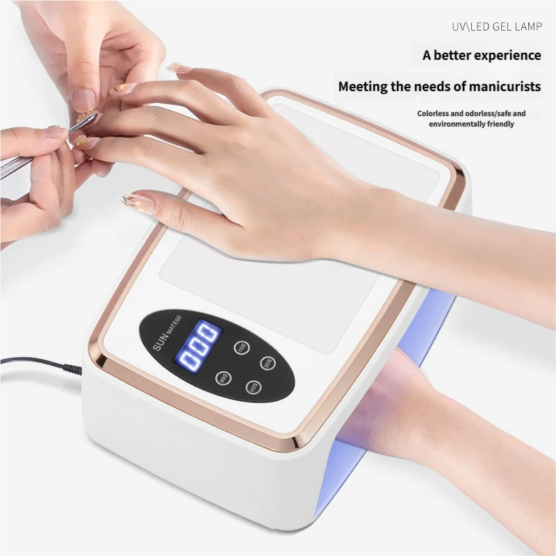 White UV LED Nail Dryer Professional Gel Nail Curing Lamp For Home & Salon Use
