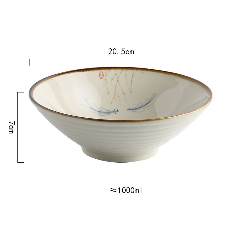 Title 5, Home Creative Large Japanese Style Ramen Hat Bowl