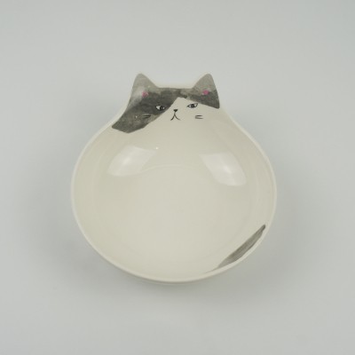 Title 9, Japanese Cute Cat Face Salad Ceramic Bowl