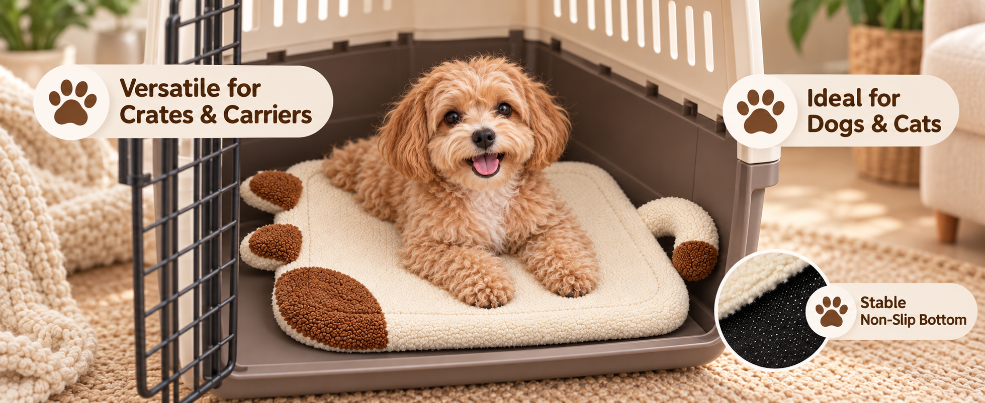 Thickened Lamb-Fleece Pet Mat  Washable  Chew-Resistant  And Anti-Slip Dog Bed  Durable   Scratch-Resistant  And Wear-Resistant Pet Cushion detail photo 1
