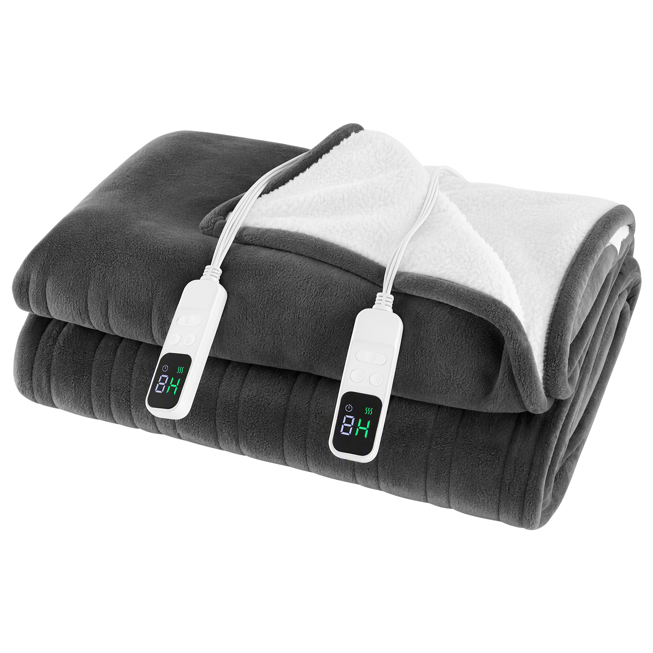 Throw-Flannel Electric Heating Blanket, With 10 Heating Levels, Featuring Overheat Protection And Timer…