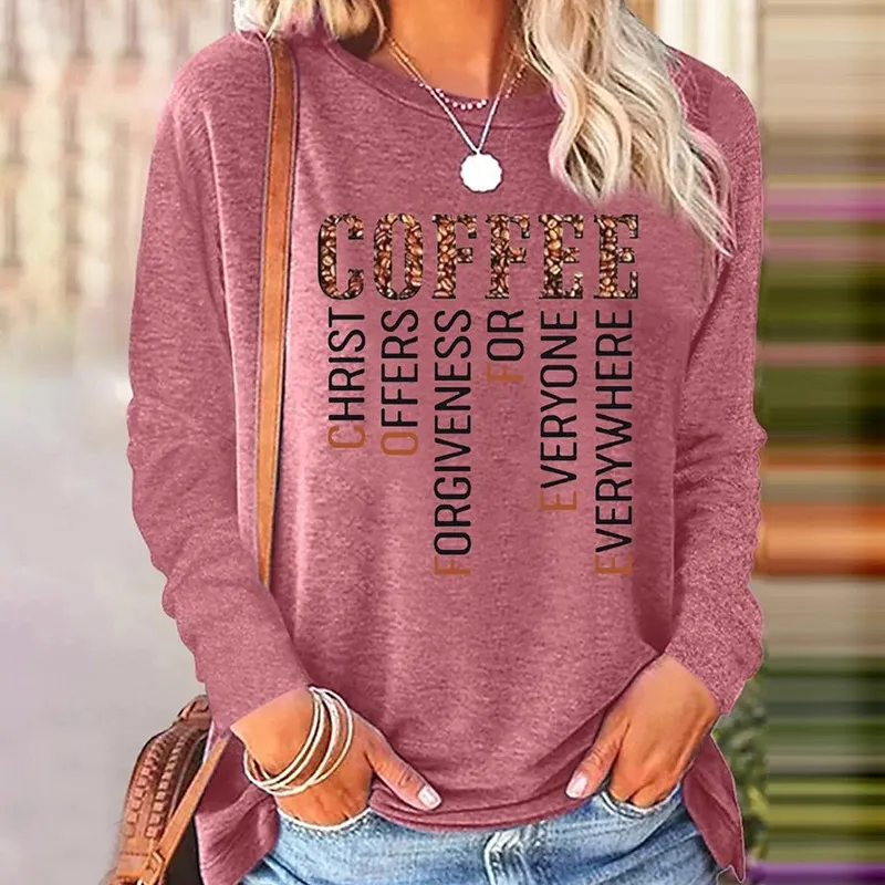 Loose Leisure Commute All-matching Long Sleeve Top - Red