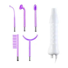 Beauty Instrument 5-piece Set Of Current Comb Stick Red Purple Blue Light - Purple - View 1