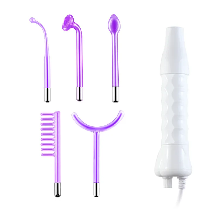 Beauty Instrument 5-piece Set Of Current Comb Stick Red Purple Blue Light - Purple