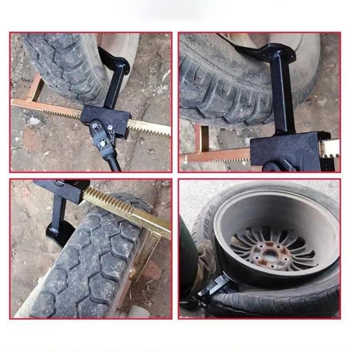 Portable Manual Tire Changer Bead Breaker Levers Garage Tool For Car Motorcycle — image 9