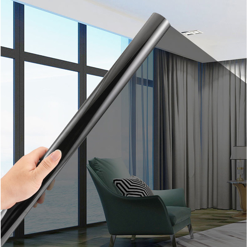 Glass Film Household Window Sticker Black Shading Sun Heat-insulating Film UV Protection Sunscreen Transparent Opaque