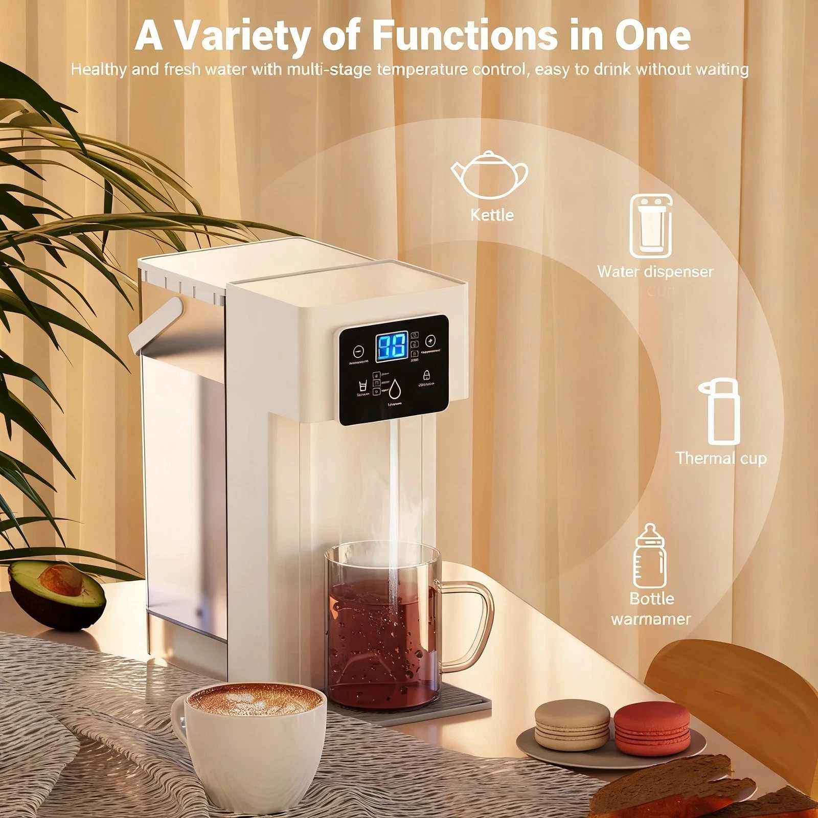 3L Instant Water Dispenser 12 Temperature Adjustable Portable Tank — image 2