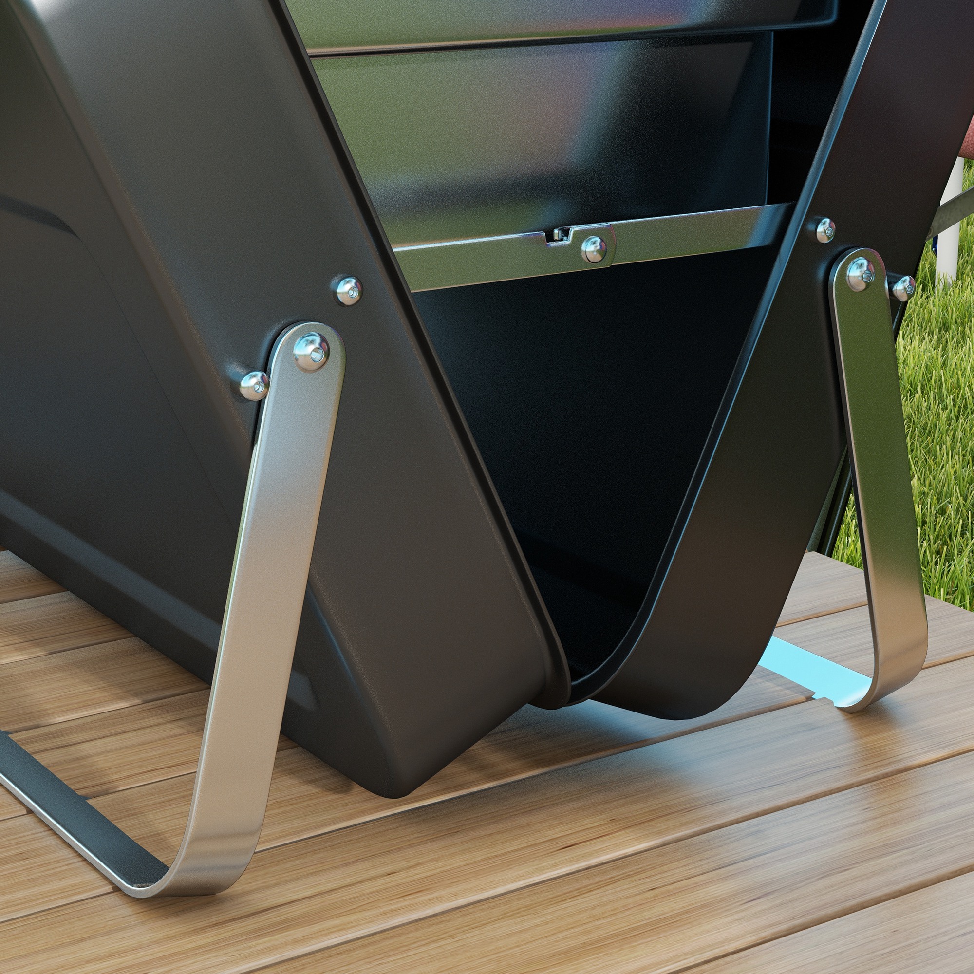 Metal barbecue grill