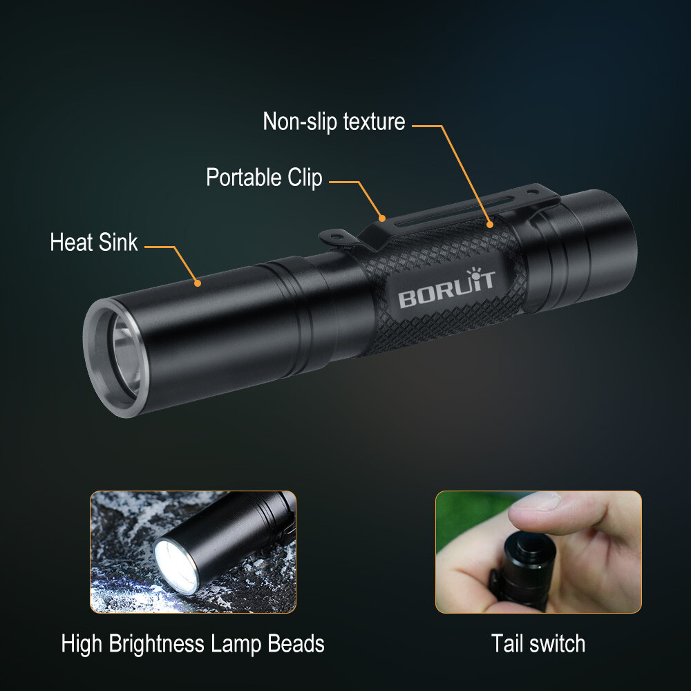 LED Waterproof Torch Flashlight Light Portable Lamp Handy Flashlights Outdoor — image 7