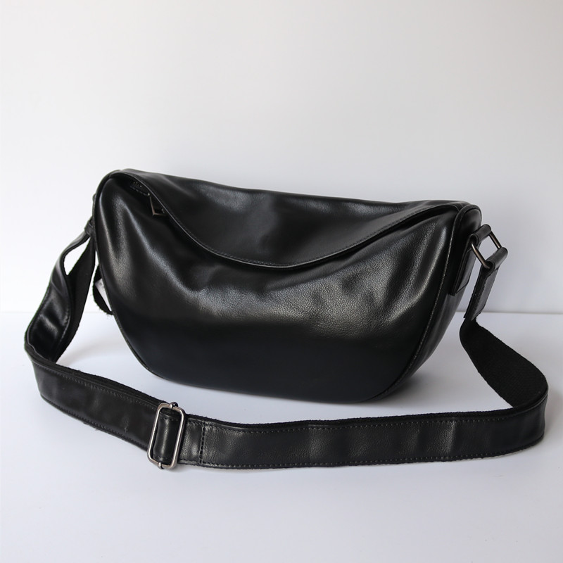 Large-capacity Casual Top Layer Cowhide Soft Belt Cover