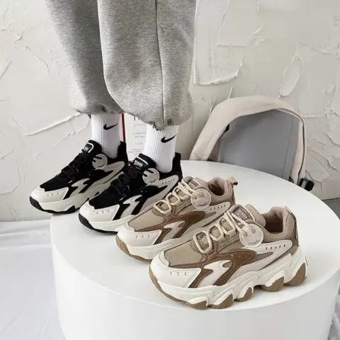 Autumn and Winter New Women's Colorblock Sneakers