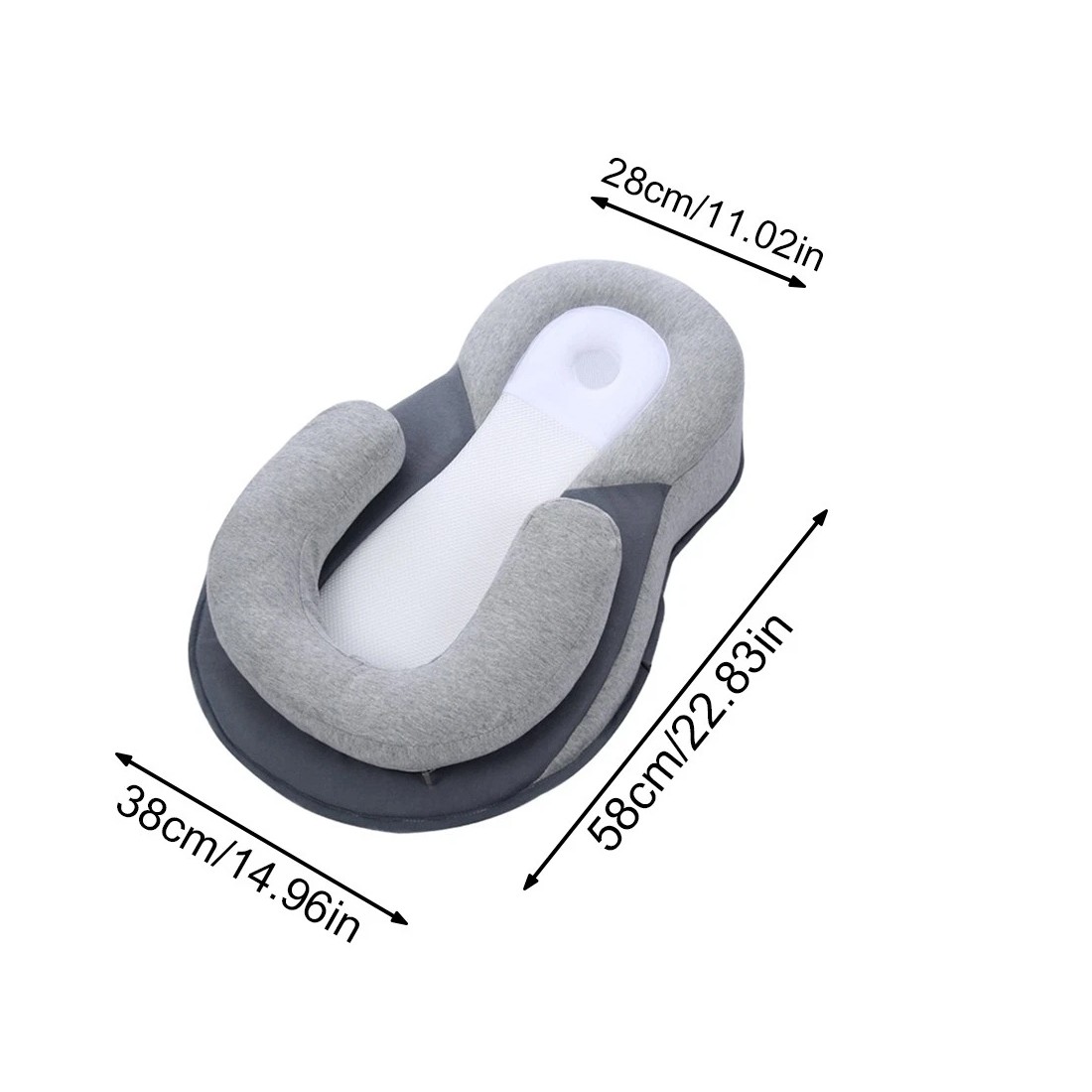 Baby Bed Acid Reflux With Strap, Baby Bed For Reducing Spit-Up, Anti Reflux HOT 5