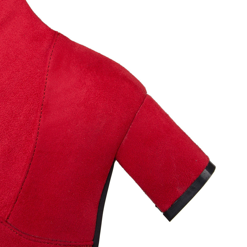 Thick-heeled Mid-heel Stretch Over-the-knee Women's Boots