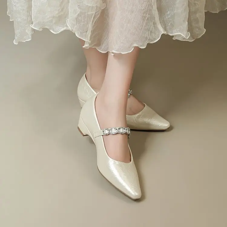 Women's Retro Mary Jane Block Heel Shoes