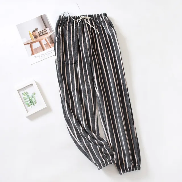 Plus Size Loose Women's Pajama Pants Home Trousers Grey - Shop at LoveMi