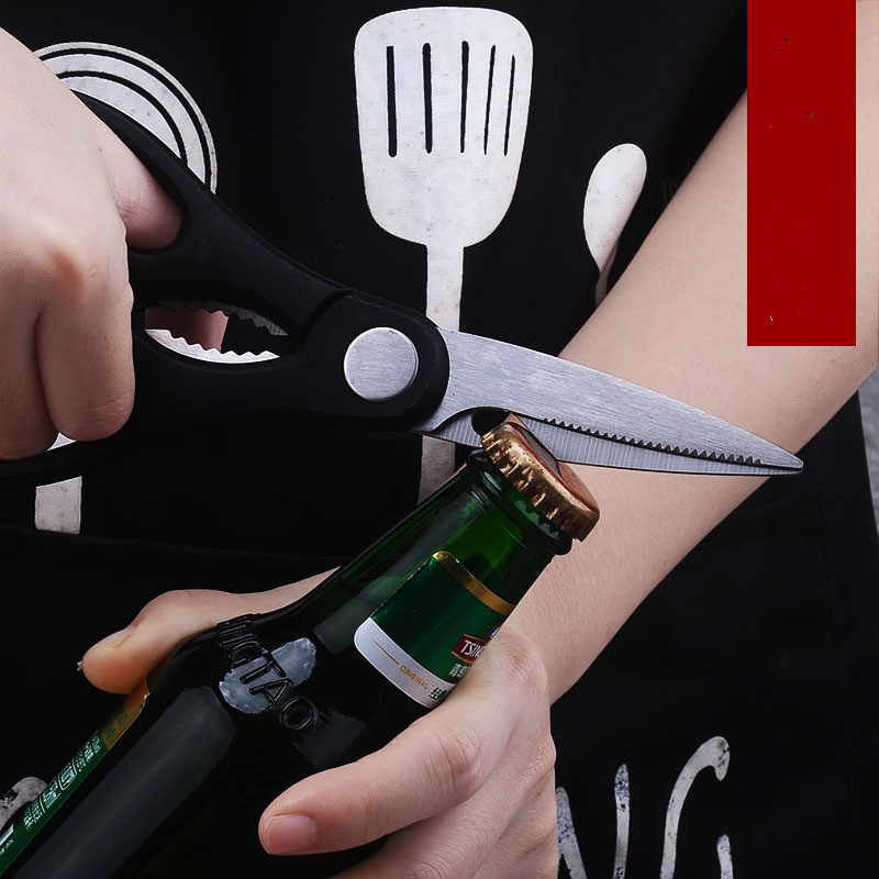Kitchen Black Knife PP Handle Wavy Stainless Steel Six-Piece Set