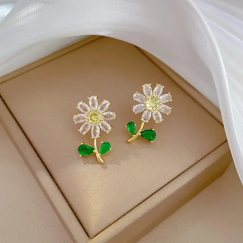 Women's Full Zirconium Flower Necklace