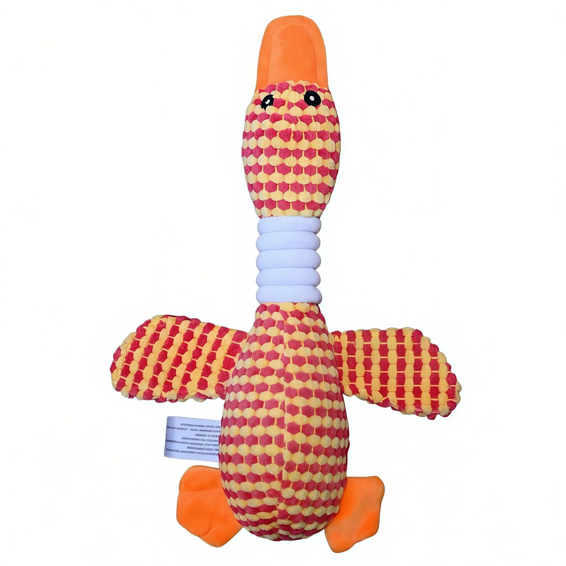 Juguetes para perros que muerden con fuerza, juguete masticable de peluche con forma de pato que chirría y cruje, para cachorros y perros pequeños, medianos y grandes; juguetes interactivos para la dentición que reducen el aburrimiento y la ansiedad
