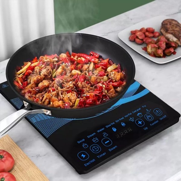Electric Induction Hob Portable Hot Plate Hobs Digital Touch Single Cooker 2200W