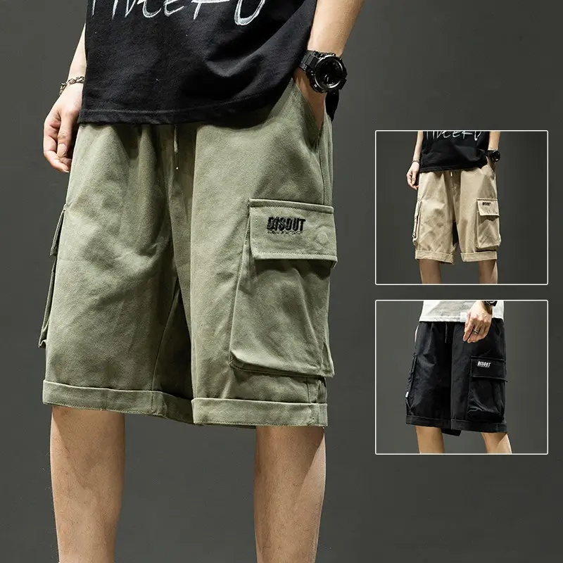 Cargo Shorts with Pockets Men Summer Pants