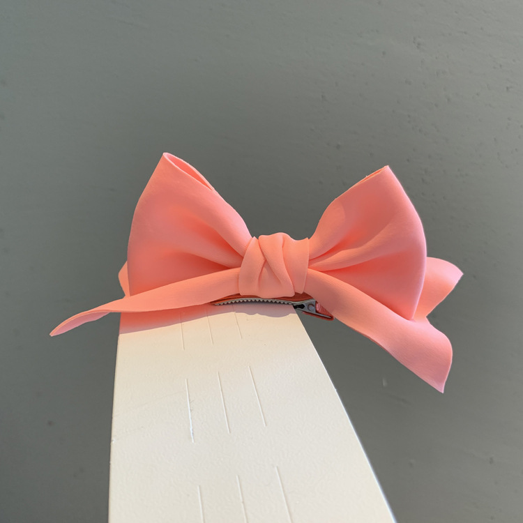 Children's Big Bow Hairpin Stretch Cloth