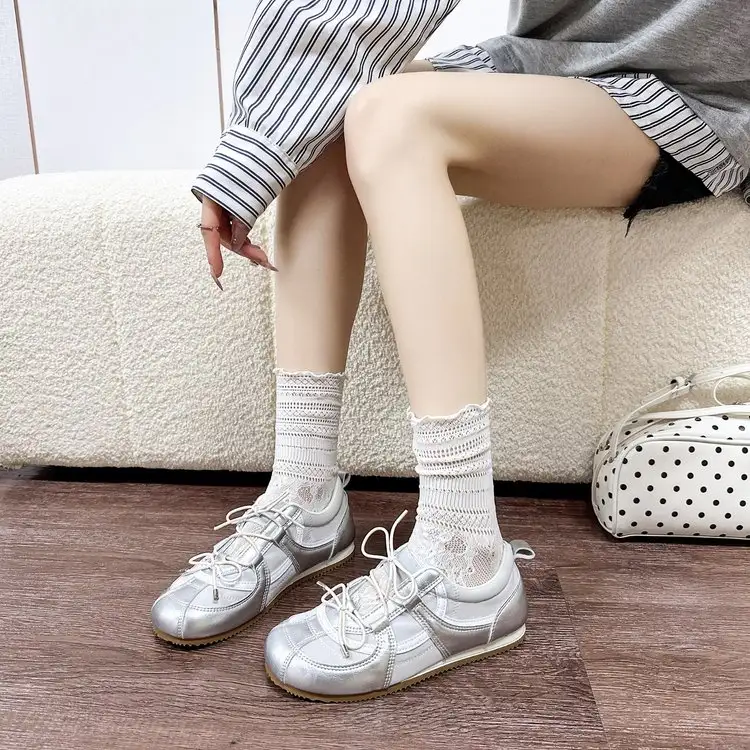 Mary Jane Shoes Lazy Single Shoe Soft Sole Not Tiring Feet 2026 New High Rise Ballet Training Shoes