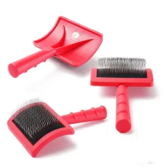 Pet Supplies Dog Knot Comb Hard Needle Needle Comb - Red - View 1