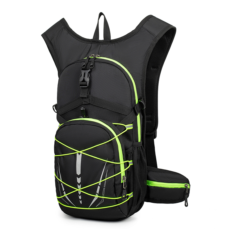 Lightweight Hydration Backpack, Breathable Mesh Cycling Backpack With Reflective Details For Trail Running, Mountain Biking, Outdoor Sports