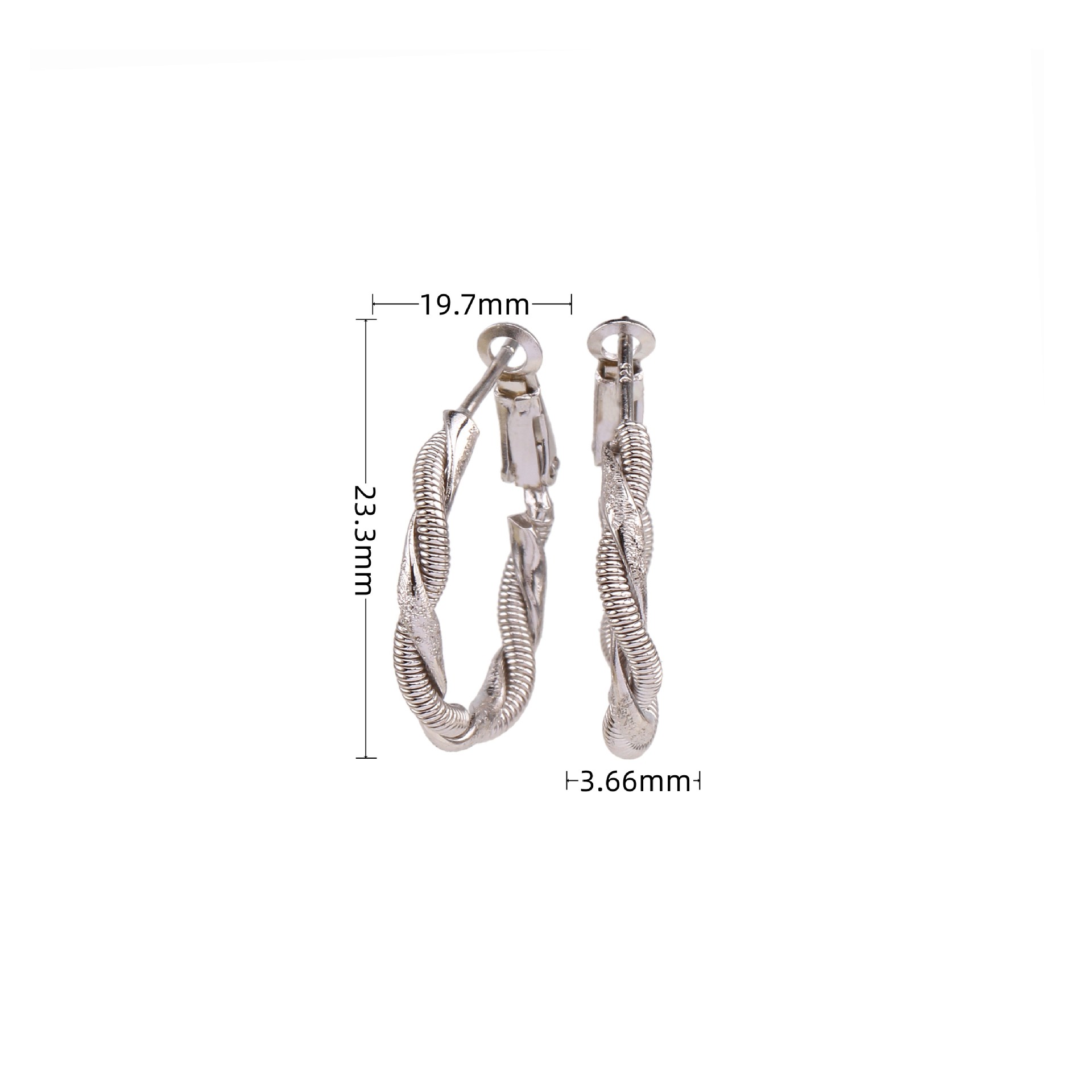 Title 5, Exaggerated Personalized S925 Sterling Silver E...