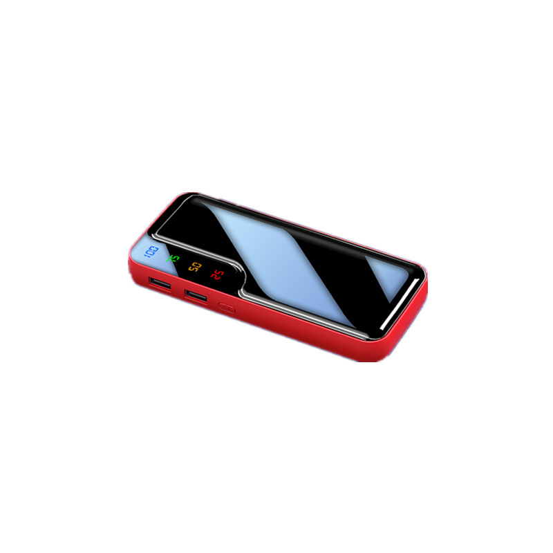 Private Model Leather Texture Mirror Power Bank 5 Sections - Image 4
