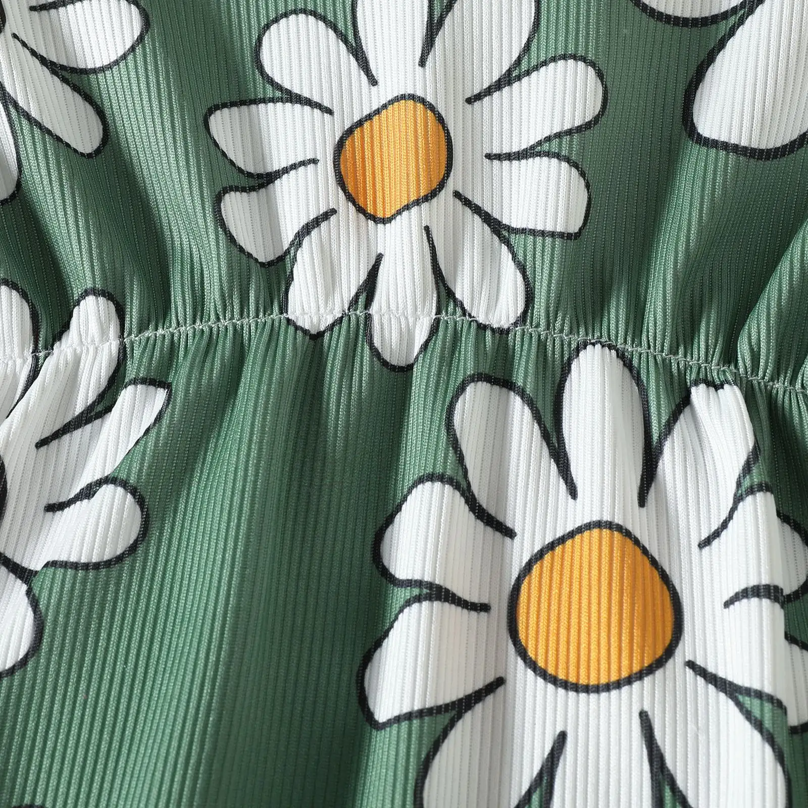 Children's Flower Print Hooded Romper