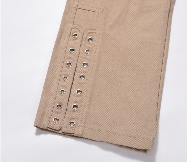 Title 9, Multi Pocket Men Trousers Khaki Straight High W...