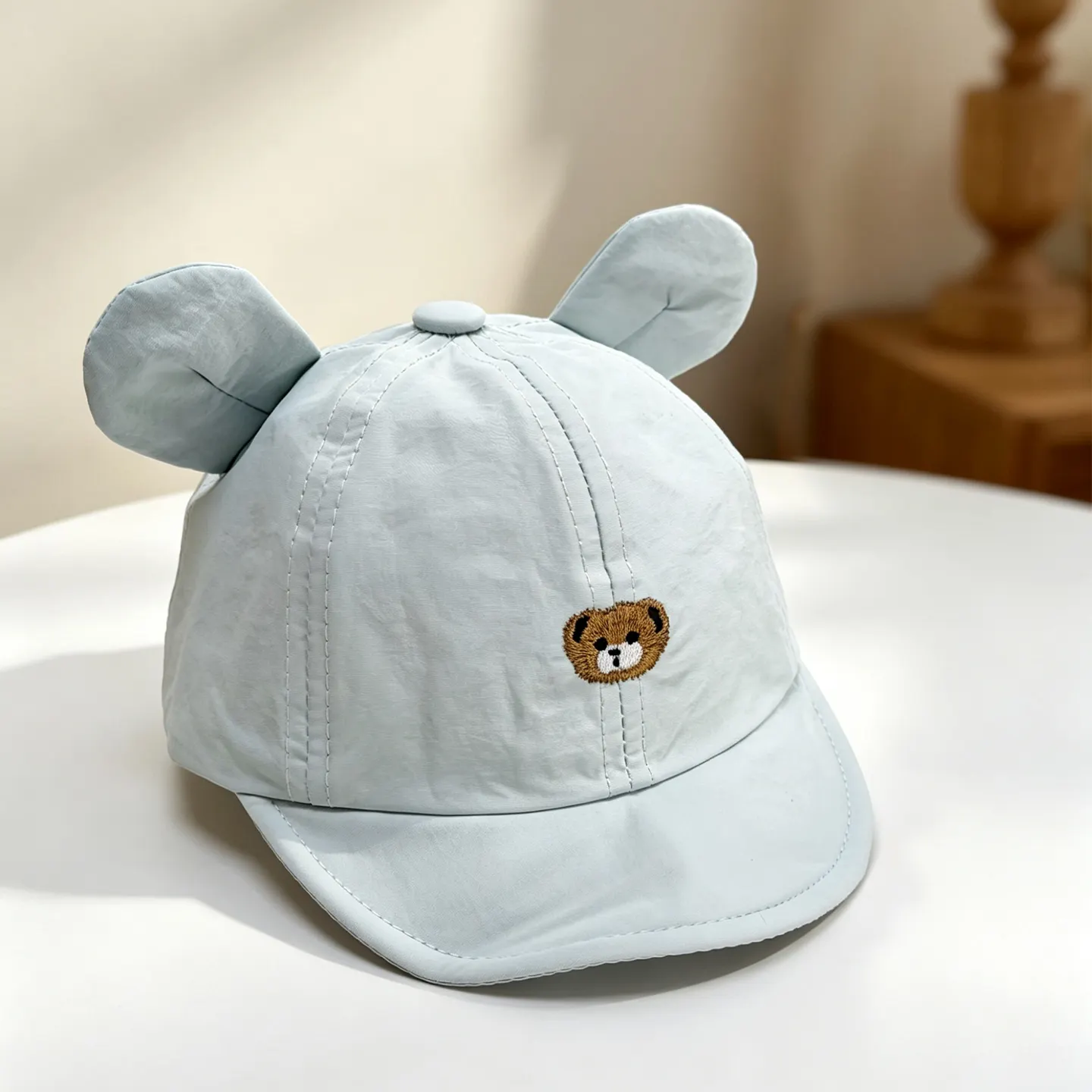Cute Embroidered Little Bear Three-dimensional Ears Baby