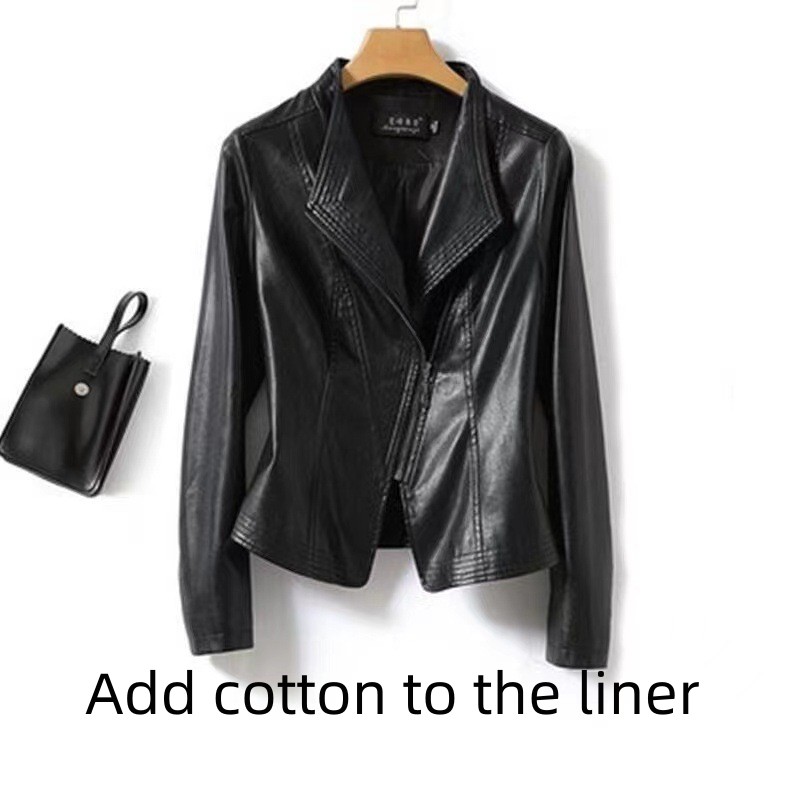 Title 6, Small Genuine Leather Sheepskin Jacket Short Sl...