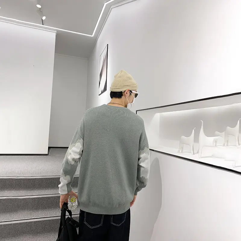 Round Neck Sweater Men And Women Loose Pullover Sweater