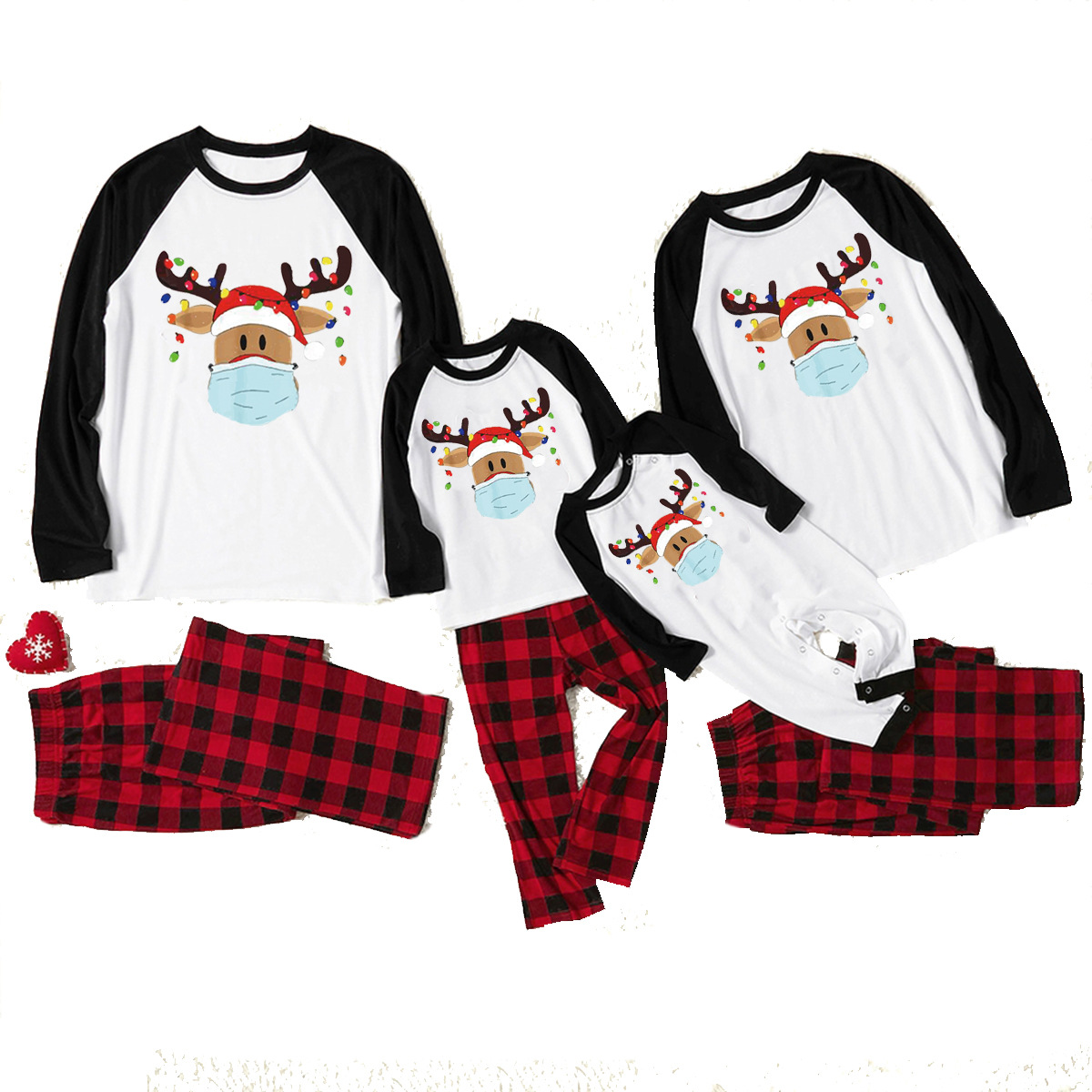 Printed Christmas Housewear Long Sleeved Pajama Suit — foto 4