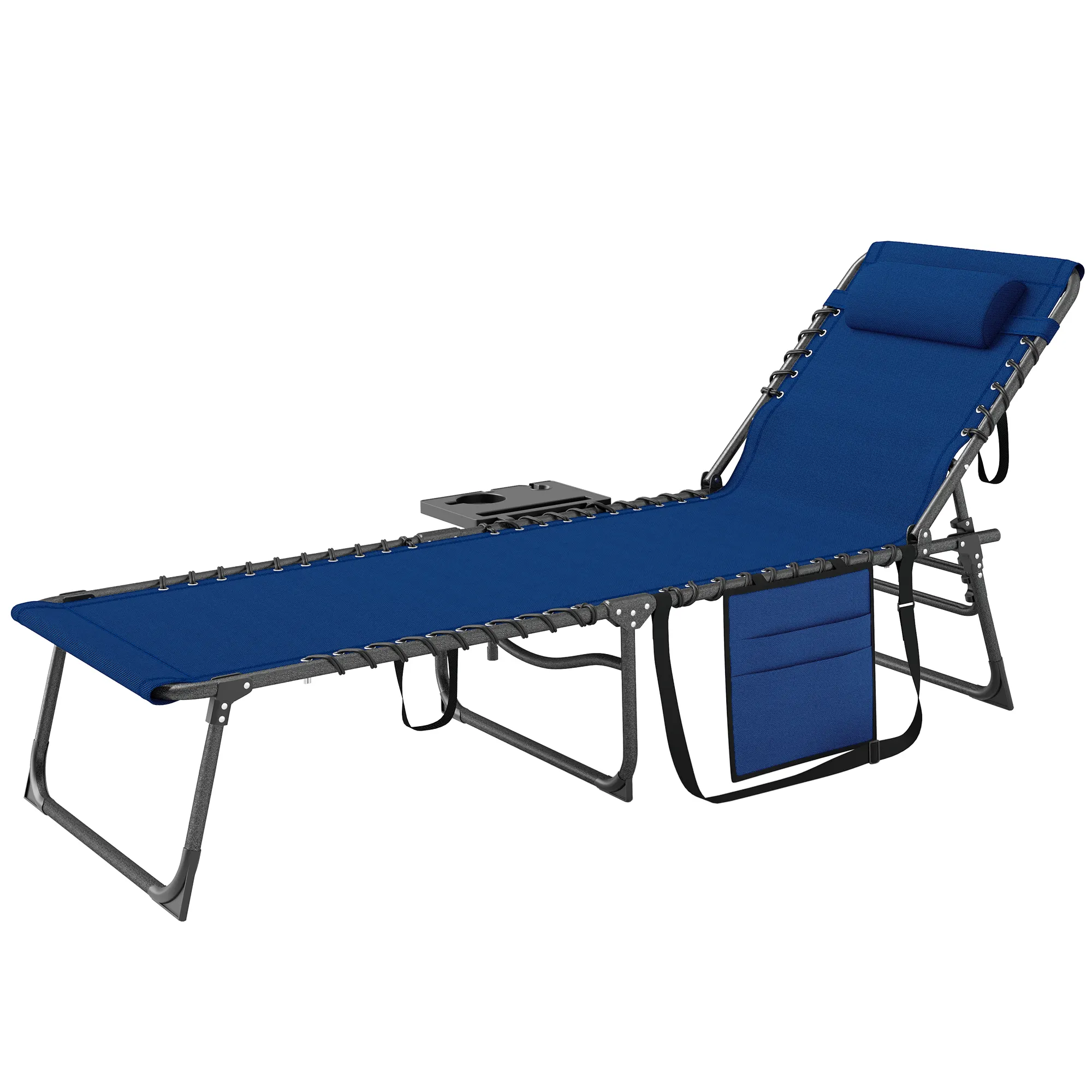 Folding Outdoor Chaise Lounge Chair Tanning