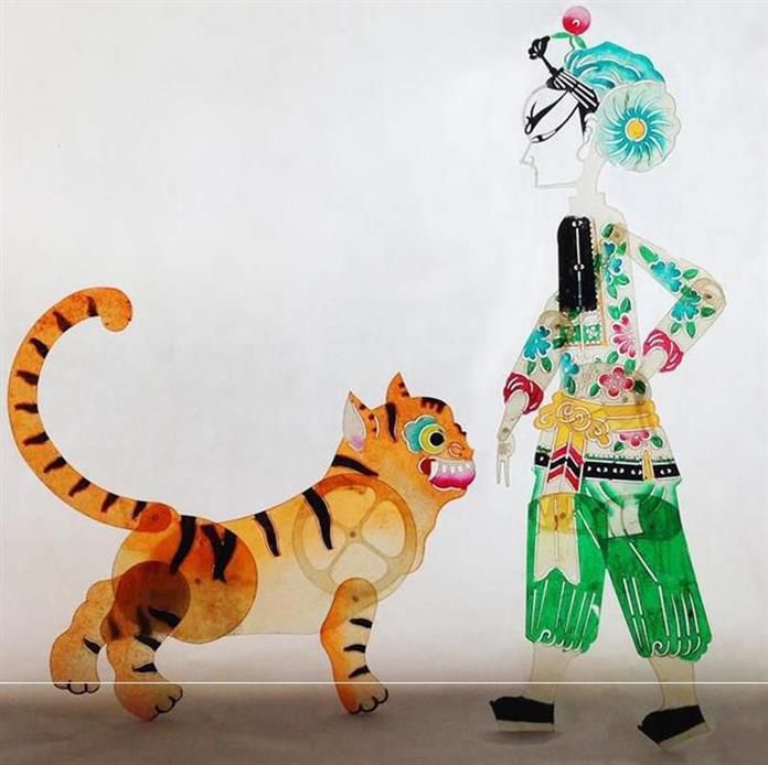 Shadow Play Puppet Animal Ethnic Background (Wuson beats