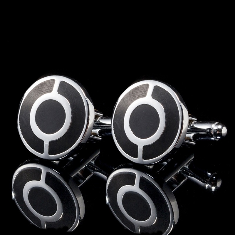 Square Men's Cufflinks Spot Simple French Cuff Buttons — foto 2