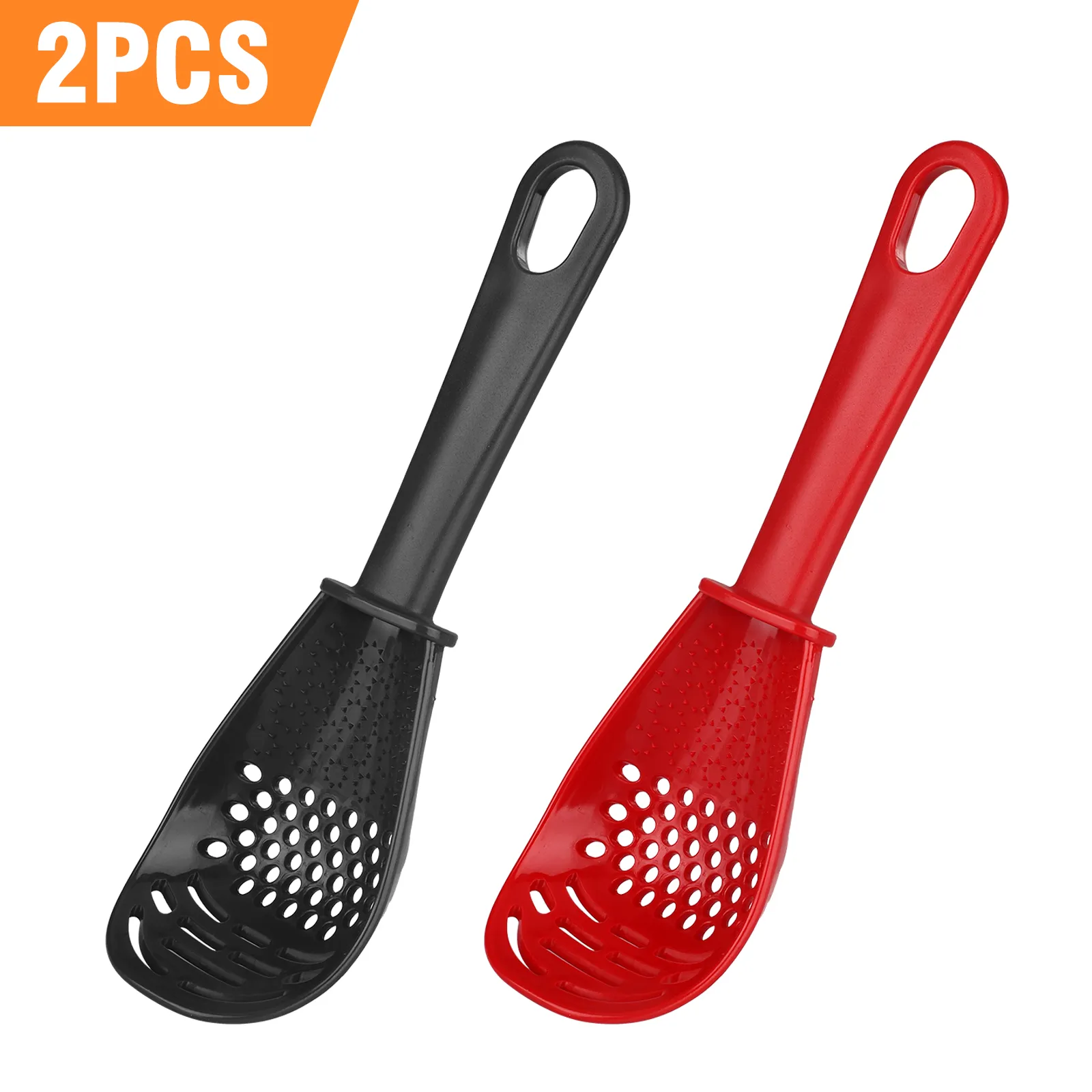 2PCS Kitchen Cooking Spoon Tool Multifunction Scoop Soup Skimmer Heat Resistant Kitchen Cooking Spoon – image 10