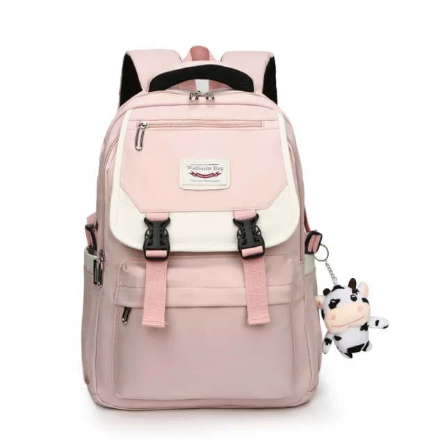 Cute Casual School Bag For Girls With Shoulders Lotus Color - Shop at LoveMi