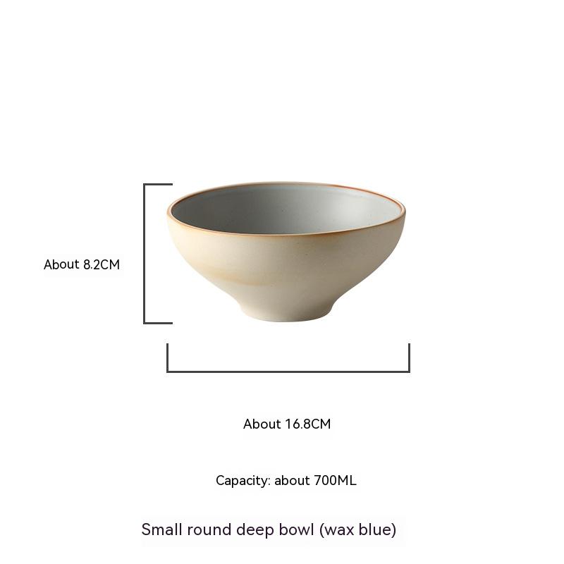 Small Round Deep Bowl Blue