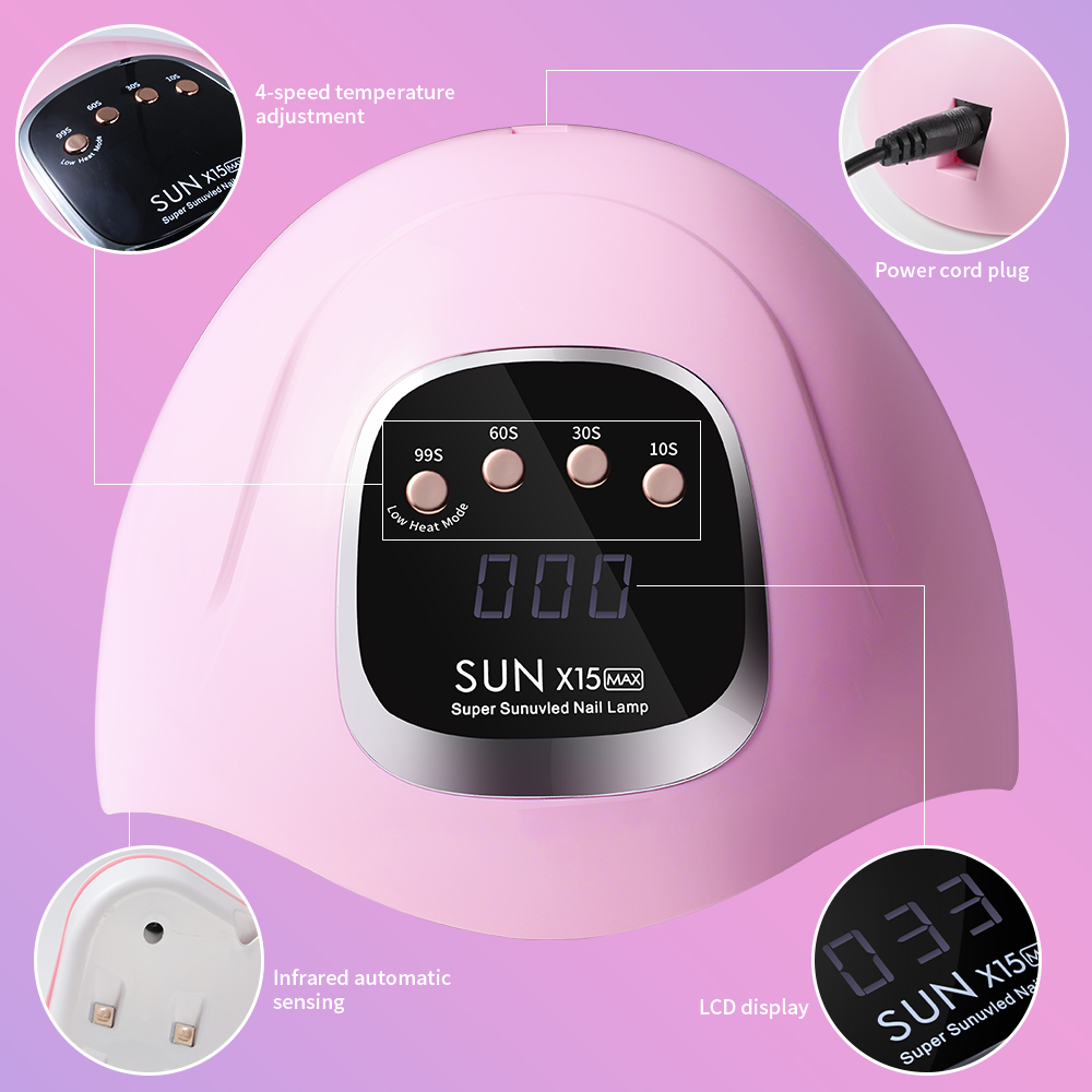 UV LED Nail Lamp, Professional Nail Dryer For Gel Polish Curing - 4 Timer Settings, Fast Drying For Fingers And Toes, Home Salon Manicure Light 6