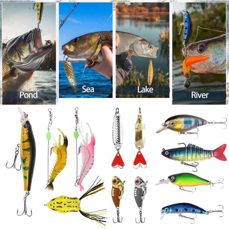 Christmas Countdown Calendar - 24 Day Fishing Lure Set For Adult Men And Teenage Boys - Christmas Surprise Gift