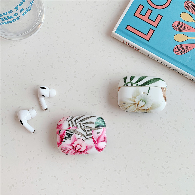 Funda protectora auriculares flor retro moda