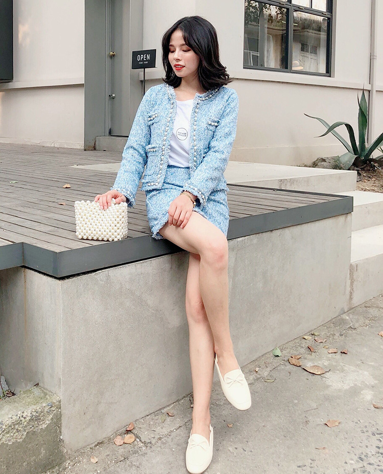 Autumn And Winter New Ladies Jacket And Hip Skirt Suit