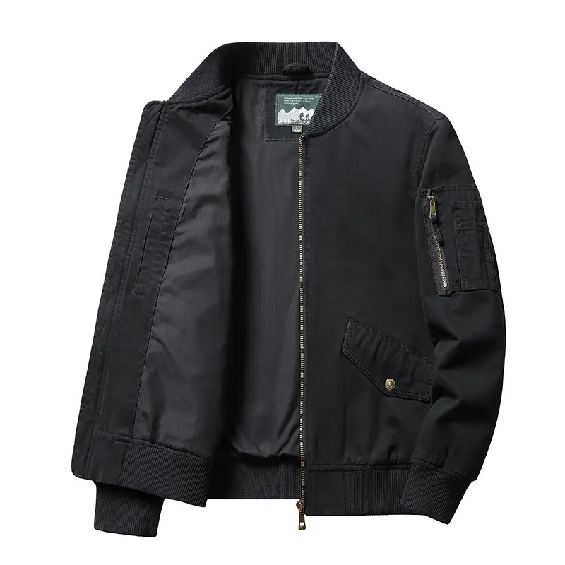 Men's Short Stand Collar Workwear Jacket