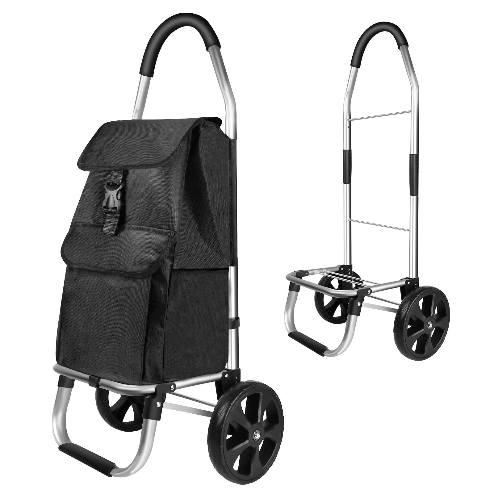 New Shopping Cart Large Lightweight Folding Trolley Waterproof Bag 2 Wheel 40L