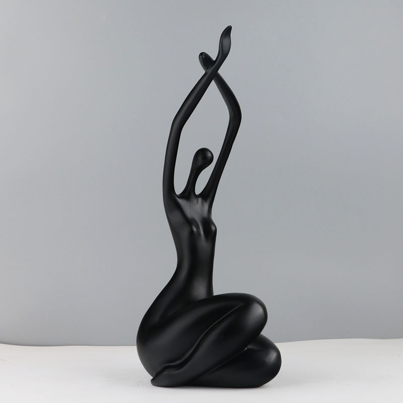Modern character ornament resin abstract ornament (01white)